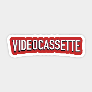 Videocassette Net Flix Streaming Service Parody Sticker